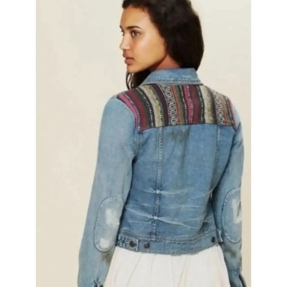 NEW Free People Women’s 0 Baja Denim Jacket - Picture 6 of 16